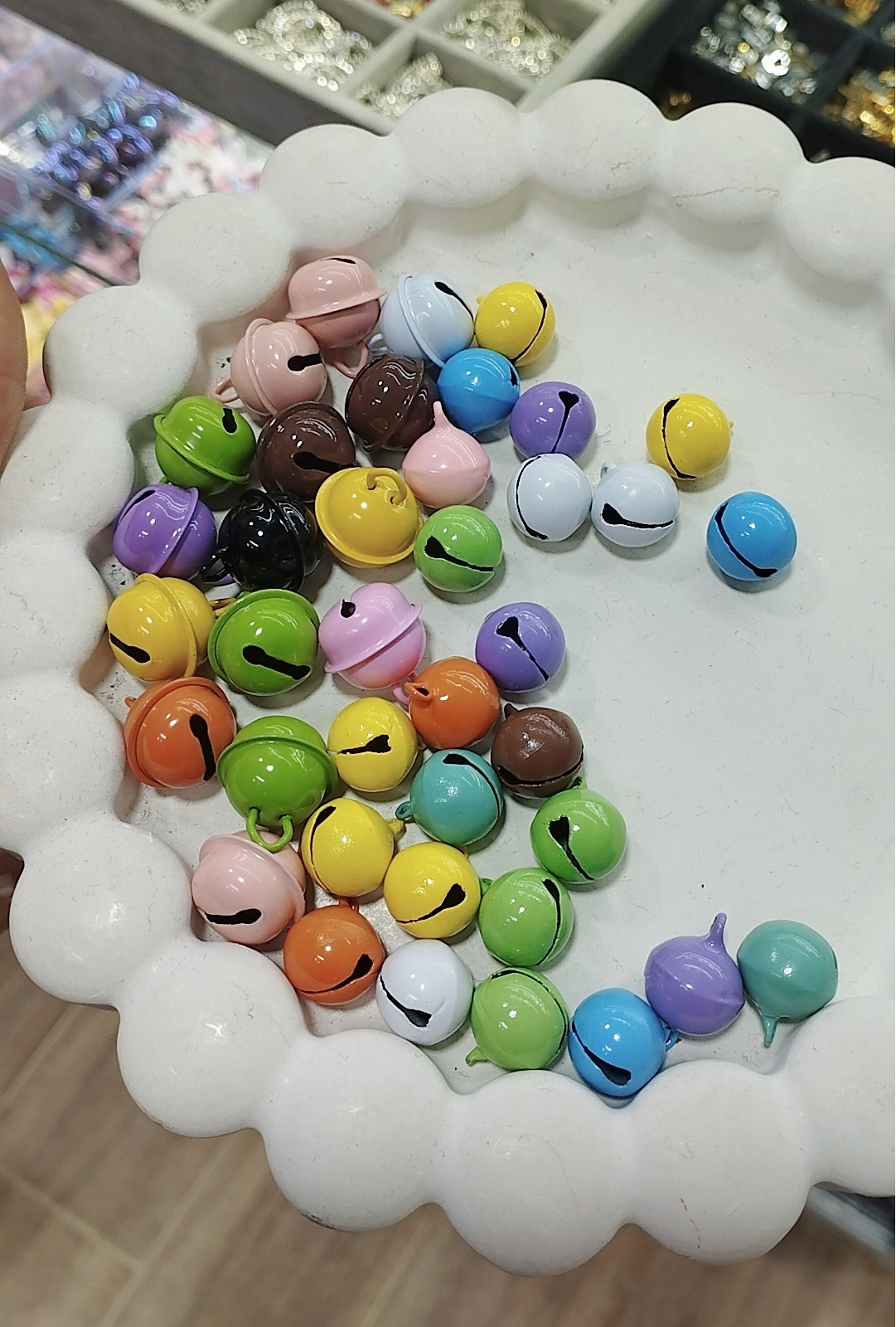 زنگوله رنگی فلزی(حداقل سفارش ۱۰عدد)